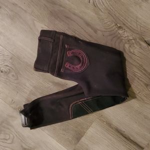 Girls Cute Ovation Knee Patch Riding Breeches Size L